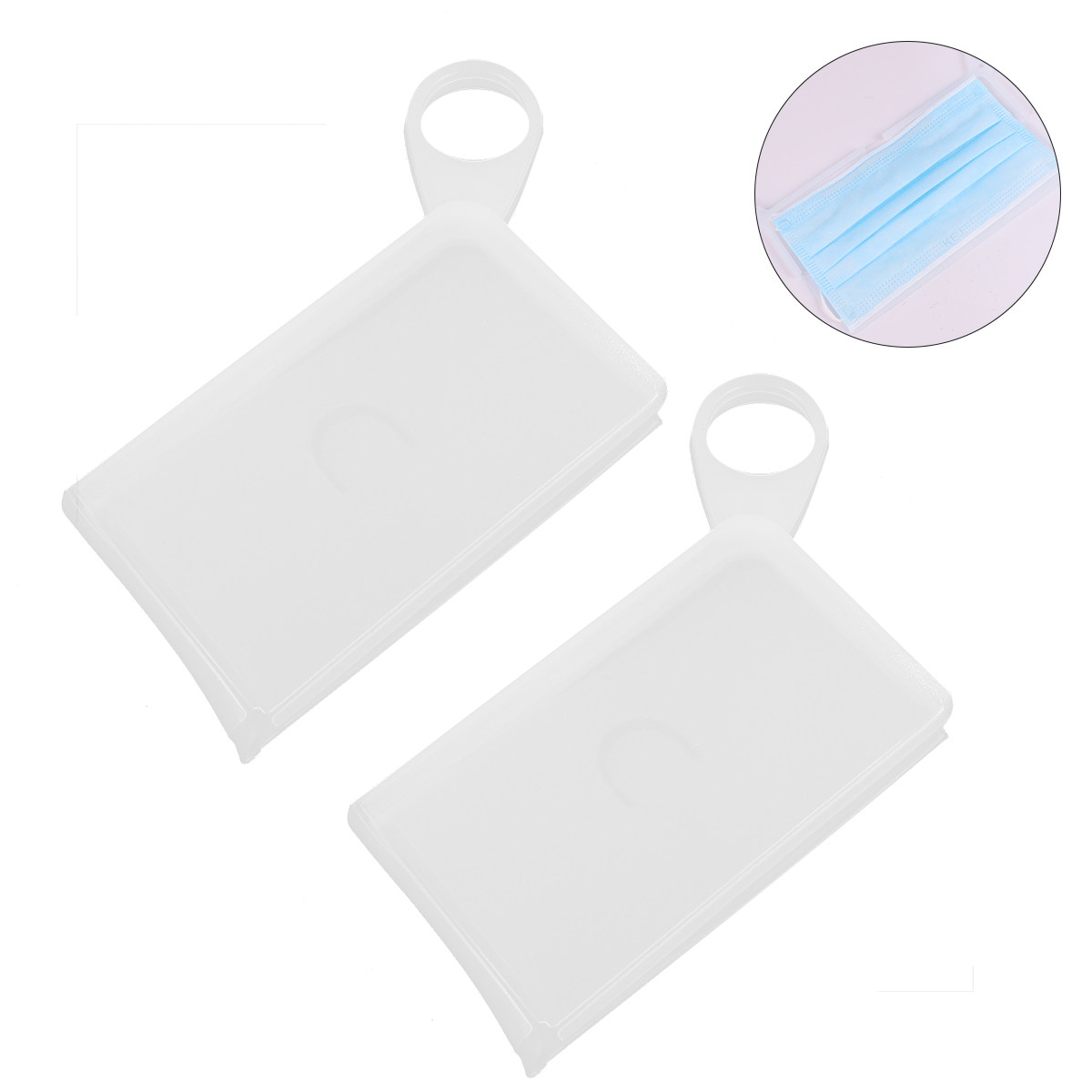 Face Mask Storage Box - 2 unidades de caixa de armazenamento