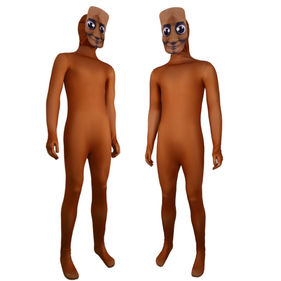 Kids Face Mask - Body amarelo festa cosplay traje adulto